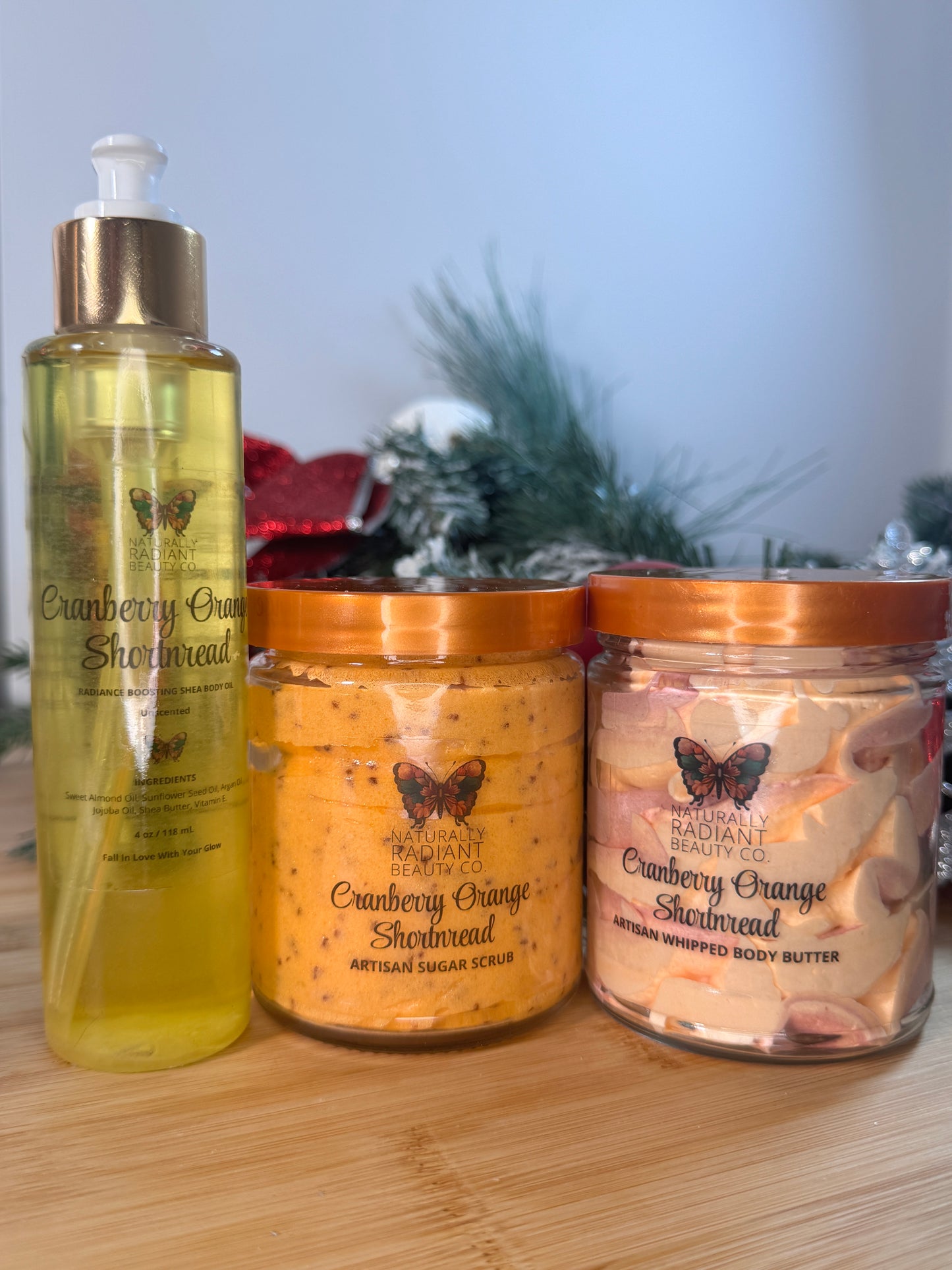 Cranberry Orange Shortbread Shea Body Oil