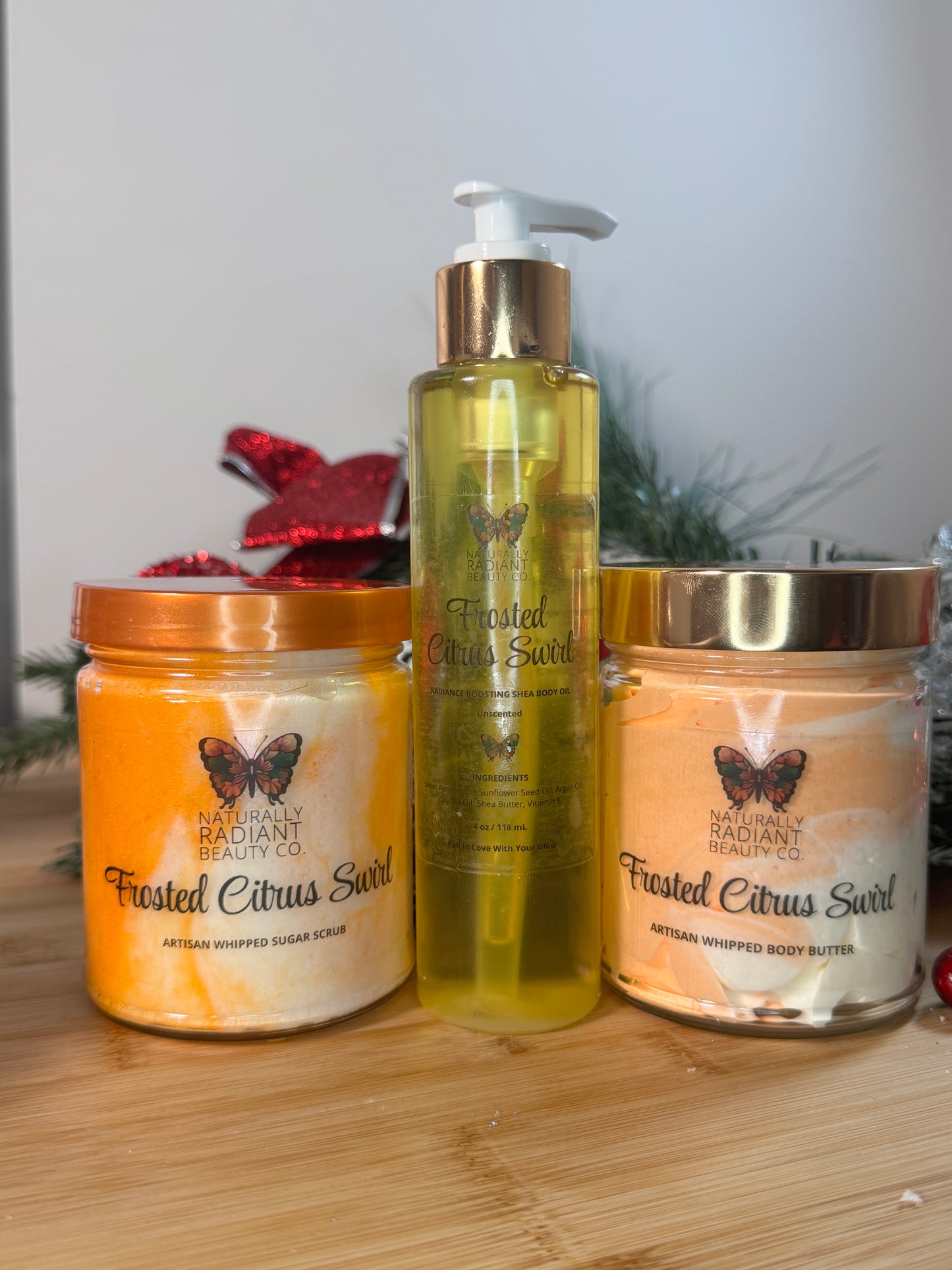 Frosted Citrus Swirl Shea Body Oil