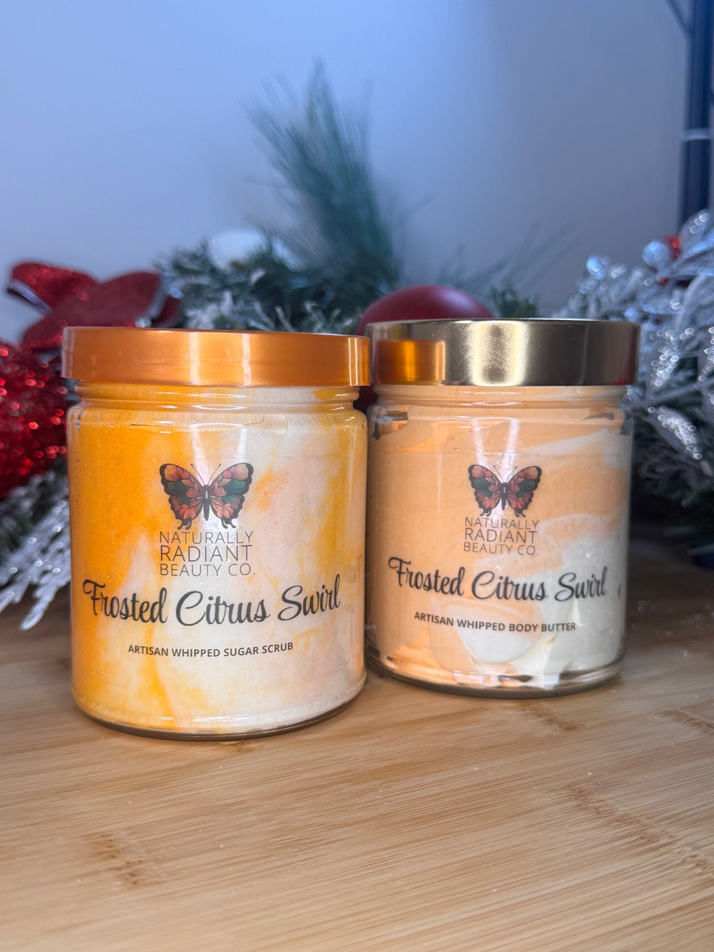 Frosted Citrus Swirl Artisan Whipped Body Butter