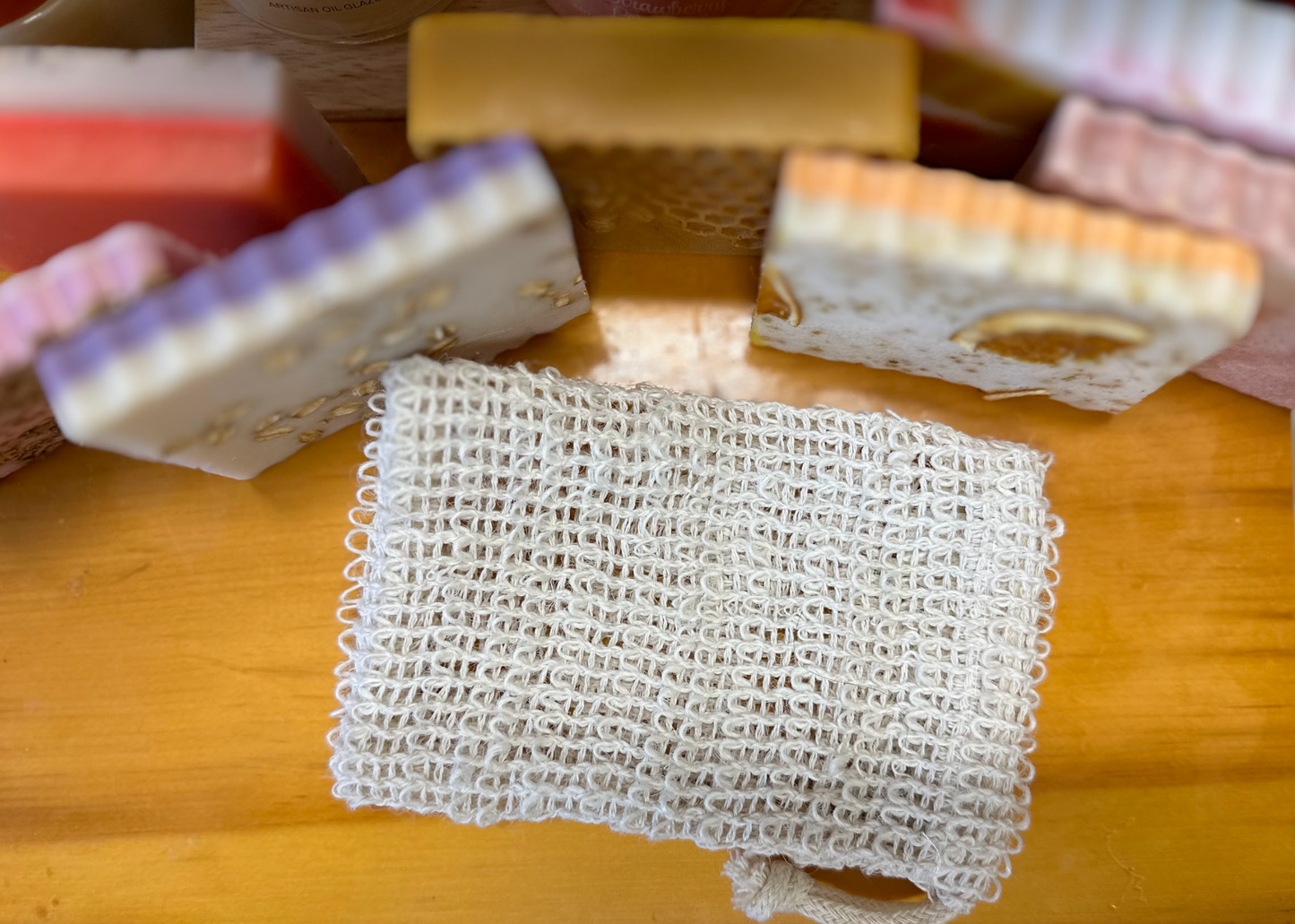 Natural Sisal Soap Saver Bag image 0