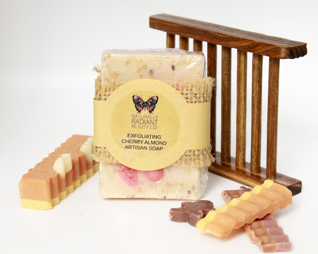 Cherry Almond Exfoliating Artisan Soap Bar