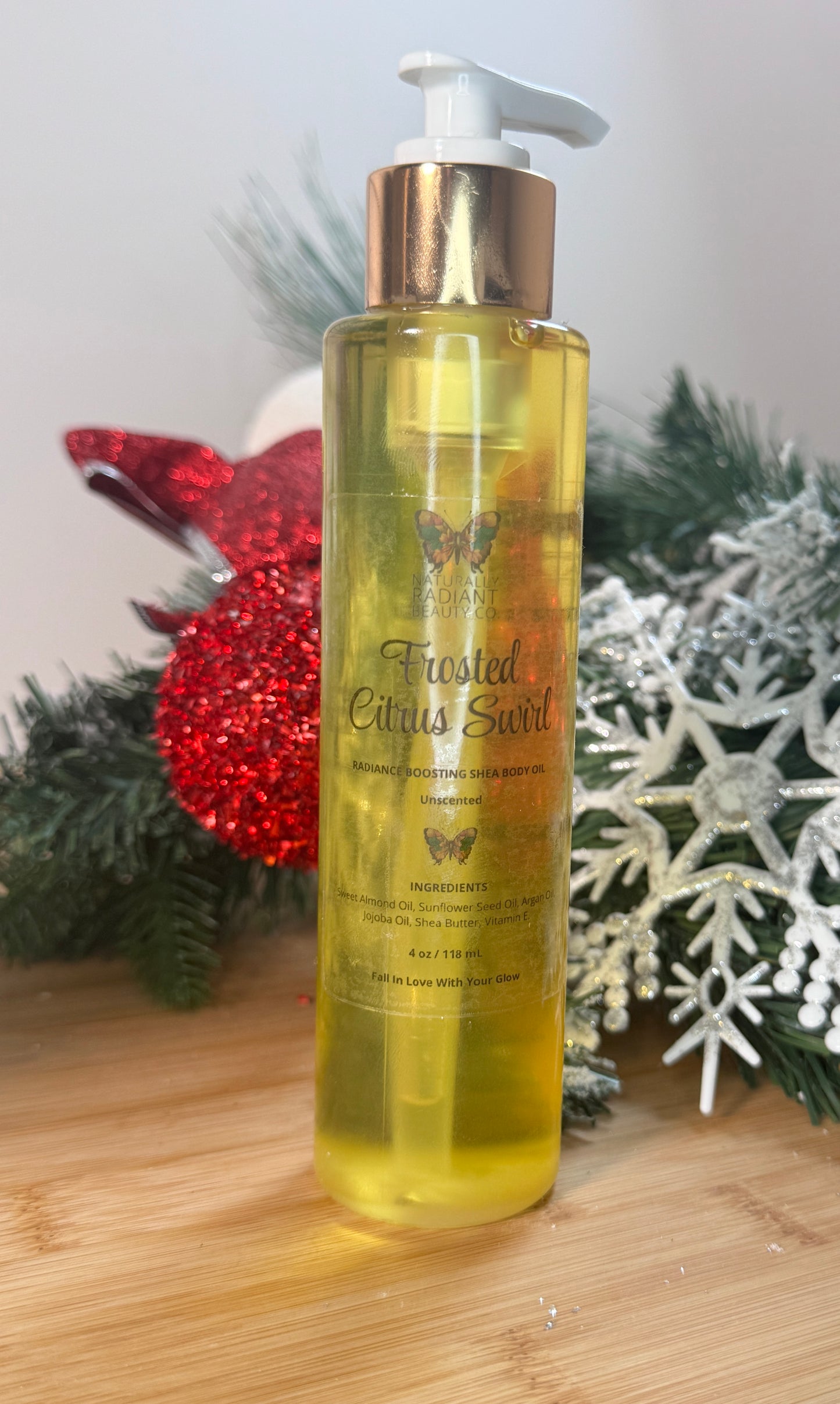 Frosted Citrus Swirl Shea Body Oil