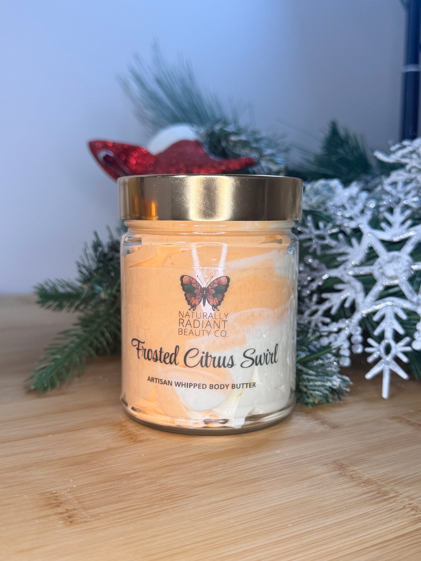 Frosted Citrus Swirl Artisan Whipped Body Butter