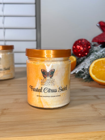 Frosted Citrus Swirl Artisan Sugar Scrub