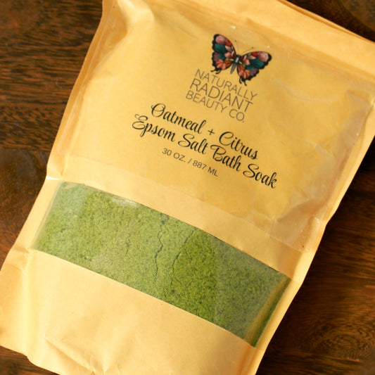 Oatmeal + Citrus Epsom Salt Bath Soak