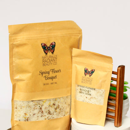 Spring Flower Bouquet Epsom Salt Bath Soak