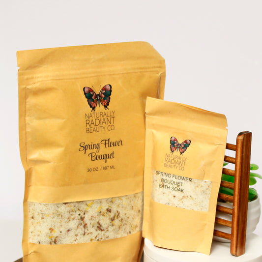 Spring Flower Bouquet Epsom Salt Bath Soak