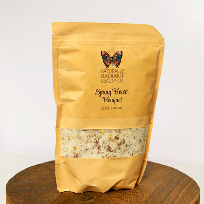Spring Flower Bouquet Epsom Salt Bath Soak