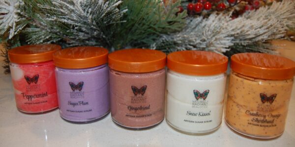 Cranberry Orange Shortbread Artisan Sugar Scrub - Image 2